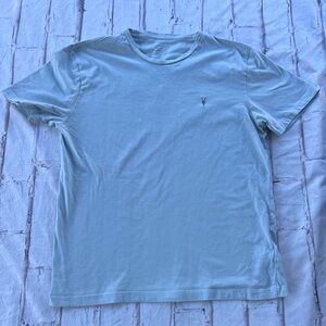 All Saints Sky Blue Short Sleeve Tee